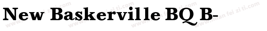 New Baskerville BQ B字体转换